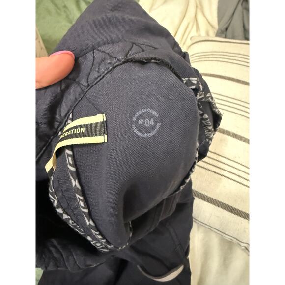 Daughters of Liberation Anthropologie Navy Blue Belted Jacket Size 4 - Picture 8 of 8